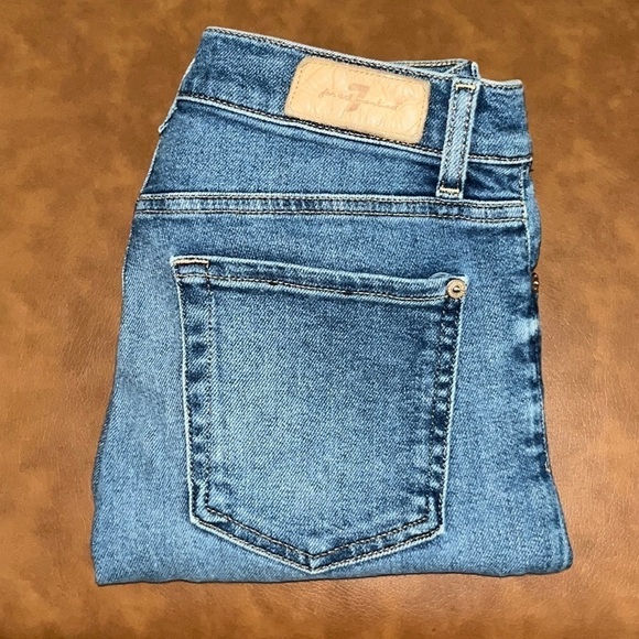 7 For All Mankind Luxe Vintage The Ankle Skinny Size 27 - Picture 3 of 16